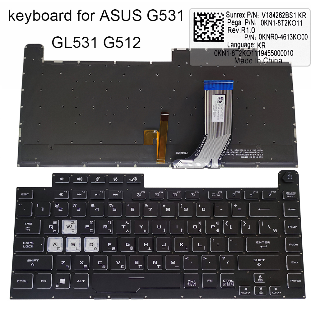 RGB G512 ѱ Ʈ Ű Ʈ Ƽ ROG G53..